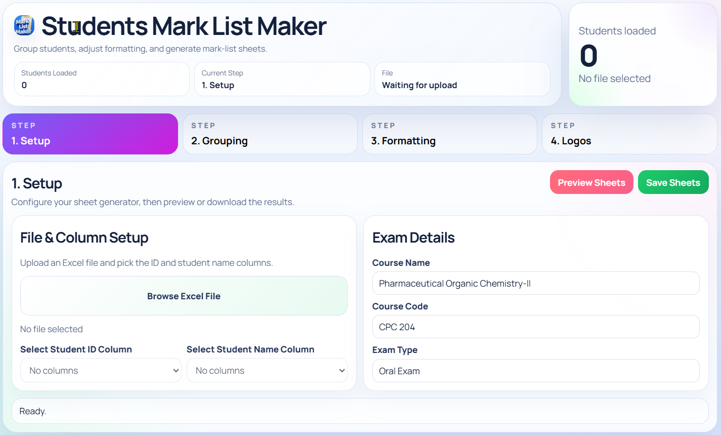 Mark List Maker preview